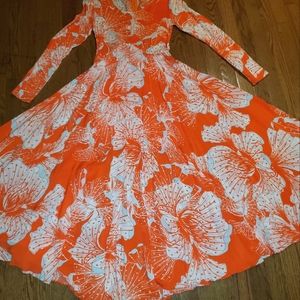 Free people orange maxi dress